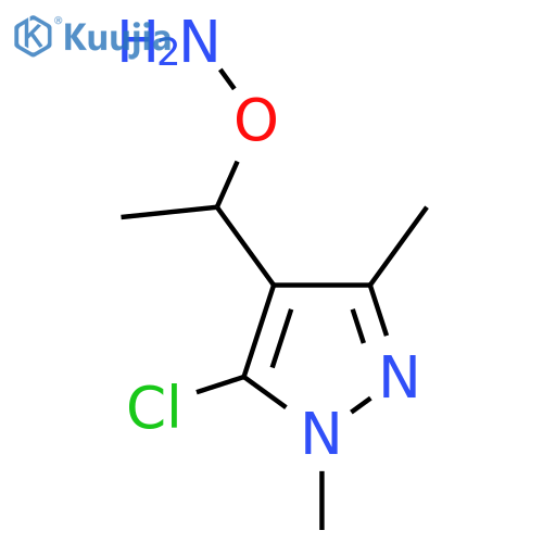 O-1-(5-chloro-1,3-dimethyl-1H-pyrazol-4-yl)ethylhydroxylamine structure