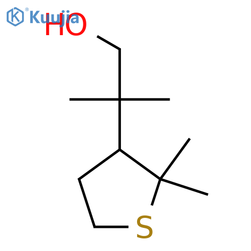 2-(2,2-dimethylthiolan-3-yl)-2-methylpropan-1-ol structure