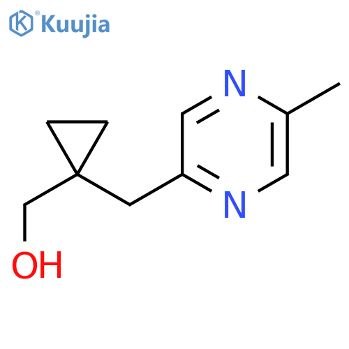 {1-(5-methylpyrazin-2-yl)methylcyclopropyl}methanol structure