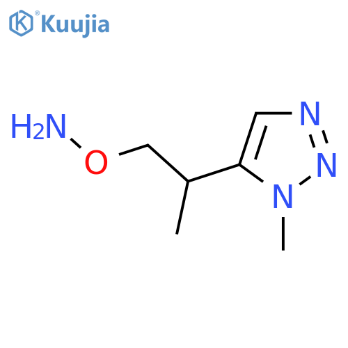O-2-(1-methyl-1H-1,2,3-triazol-5-yl)propylhydroxylamine structure