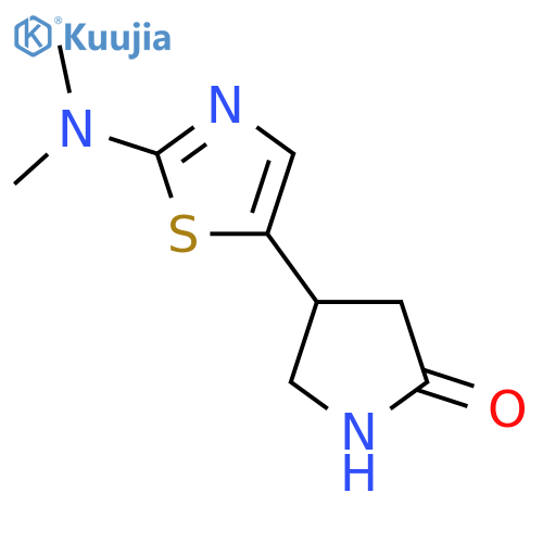 4-2-(dimethylamino)-1,3-thiazol-5-ylpyrrolidin-2-one structure