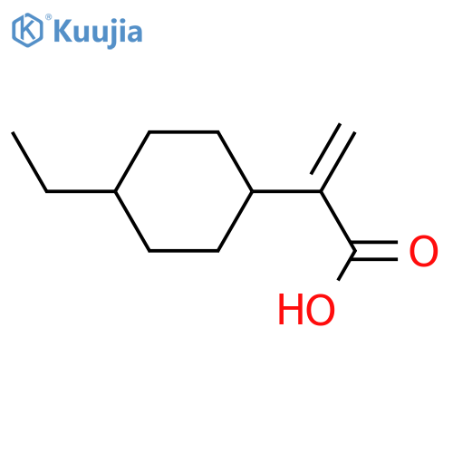 2-(4-ethylcyclohexyl)prop-2-enoic acid structure