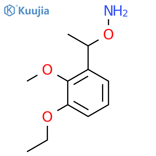O-1-(3-ethoxy-2-methoxyphenyl)ethylhydroxylamine structure