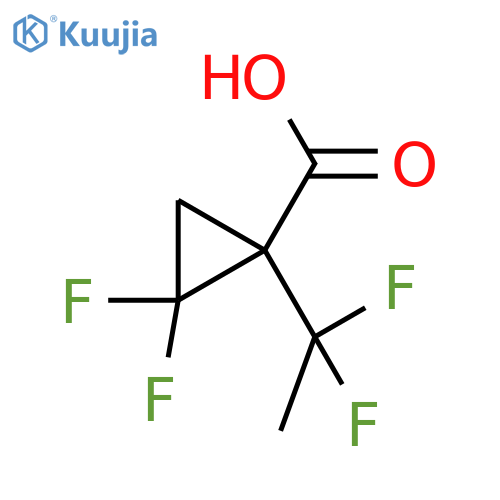 1-(1,1-difluoroethyl)-2,2-difluorocyclopropane-1-carboxylic acid structure