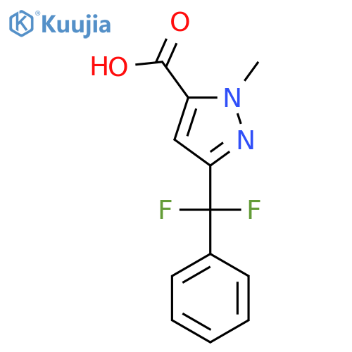 3-difluoro(phenyl)methyl-1-methyl-1H-pyrazole-5-carboxylic acid structure