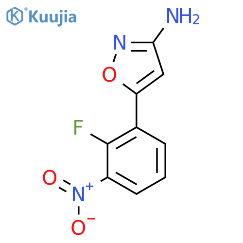 5-(2-fluoro-3-nitrophenyl)-1,2-oxazol-3-amine structure