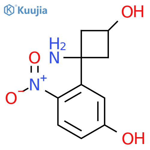 3-(1-amino-3-hydroxycyclobutyl)-4-nitrophenol structure