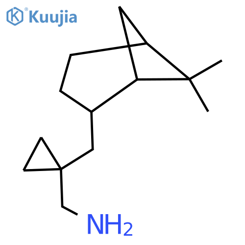 1-({6,6-dimethylbicyclo3.1.1heptan-2-yl}methyl)cyclopropylmethanamine structure