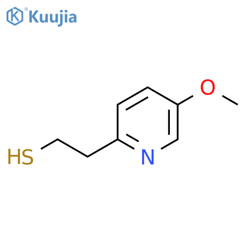 2-(5-methoxypyridin-2-yl)ethane-1-thiol structure