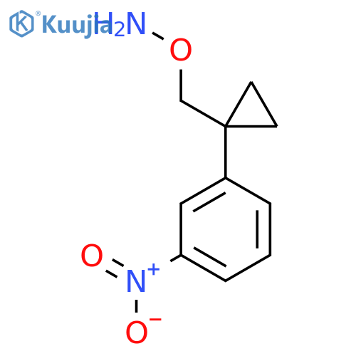 O-{1-(3-nitrophenyl)cyclopropylmethyl}hydroxylamine structure