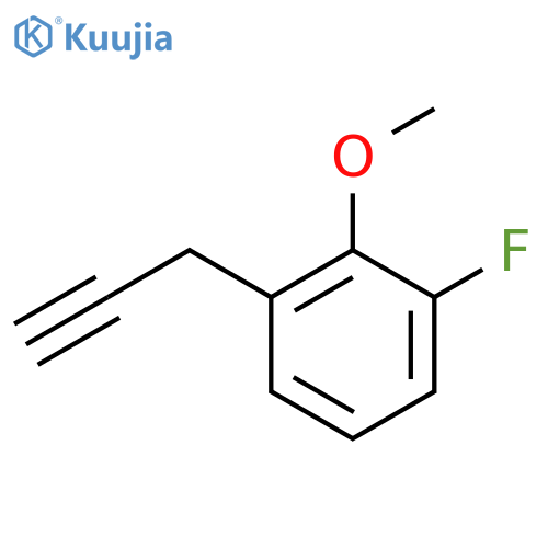 1-fluoro-2-methoxy-3-(prop-2-yn-1-yl)benzene structure