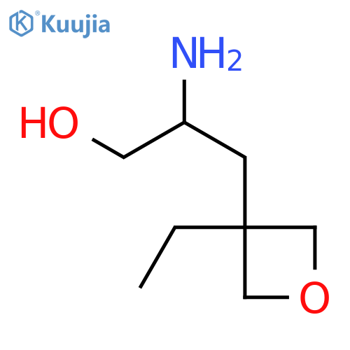 2-amino-3-(3-ethyloxetan-3-yl)propan-1-ol structure