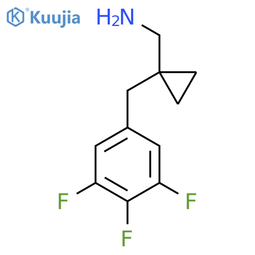 {1-(3,4,5-trifluorophenyl)methylcyclopropyl}methanamine structure