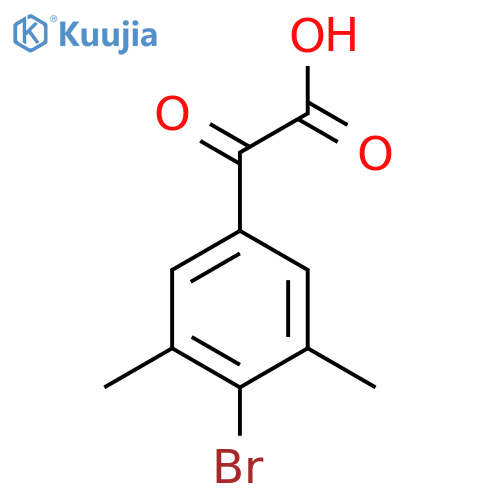 2-(4-bromo-3,5-dimethylphenyl)-2-oxoacetic acid structure