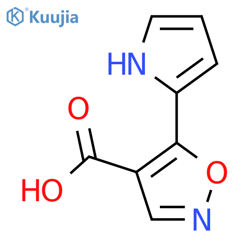 5-(1H-pyrrol-2-yl)-1,2-oxazole-4-carboxylic acid structure