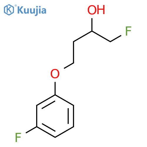 1-fluoro-4-(3-fluorophenoxy)butan-2-ol structure
