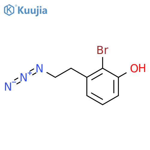 3-(2-azidoethyl)-2-bromophenol structure