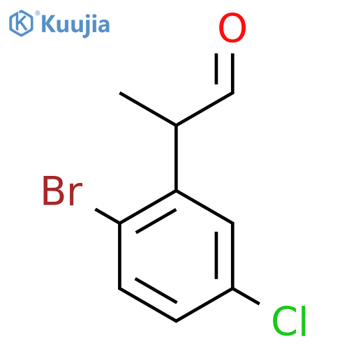 2-(2-bromo-5-chlorophenyl)propanal structure