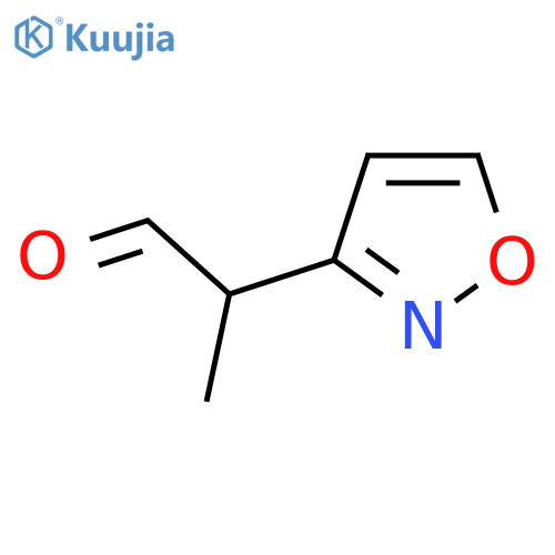 2-(1,2-oxazol-3-yl)propanal structure