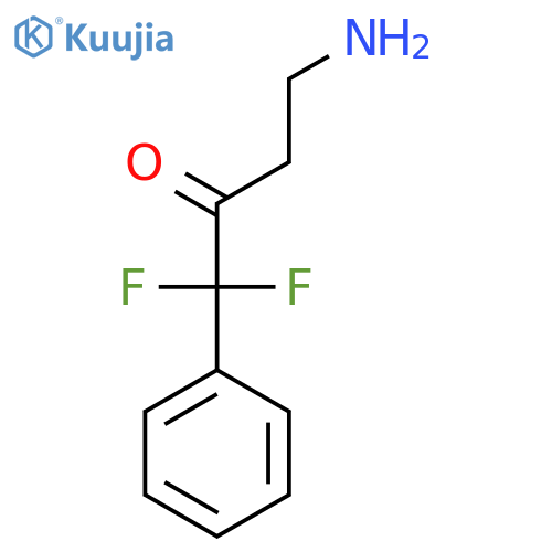 4-amino-1,1-difluoro-1-phenylbutan-2-one structure