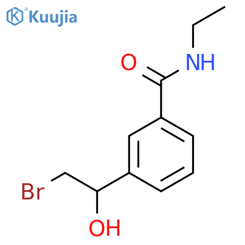 3-(2-bromo-1-hydroxyethyl)-N-ethylbenzamide structure