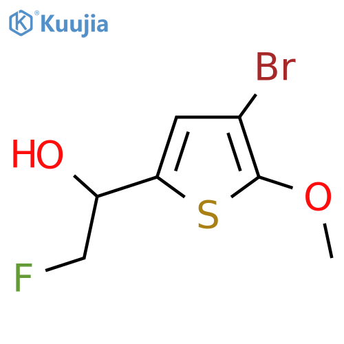 1-(4-bromo-5-methoxythiophen-2-yl)-2-fluoroethan-1-ol structure