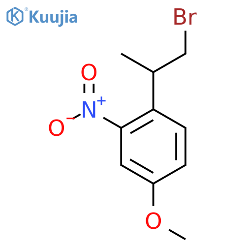 1-(1-bromopropan-2-yl)-4-methoxy-2-nitrobenzene structure