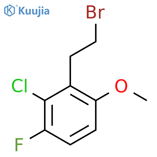 2-(2-bromoethyl)-3-chloro-4-fluoro-1-methoxybenzene structure