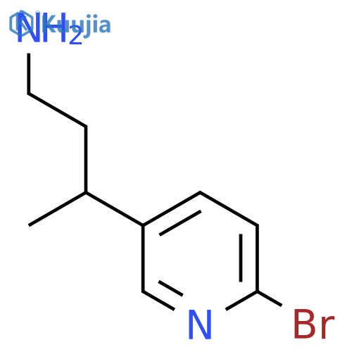 3-(6-bromopyridin-3-yl)butan-1-amine structure
