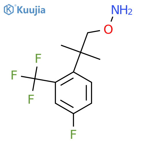 O-{2-4-fluoro-2-(trifluoromethyl)phenyl-2-methylpropyl}hydroxylamine structure