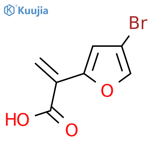 2-(4-bromofuran-2-yl)prop-2-enoic acid structure