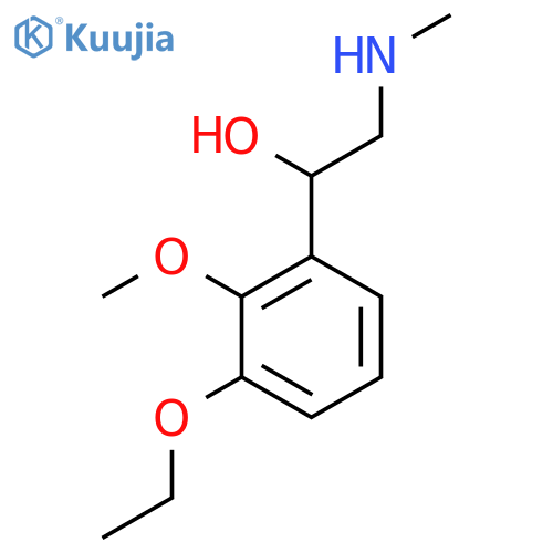 1-(3-ethoxy-2-methoxyphenyl)-2-(methylamino)ethan-1-ol structure