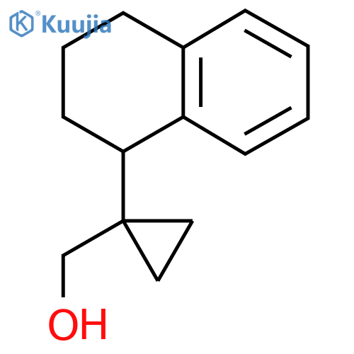 1-(1,2,3,4-tetrahydronaphthalen-1-yl)cyclopropylmethanol structure