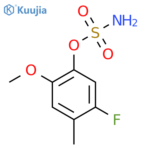 5-fluoro-2-methoxy-4-methylphenyl sulfamate structure