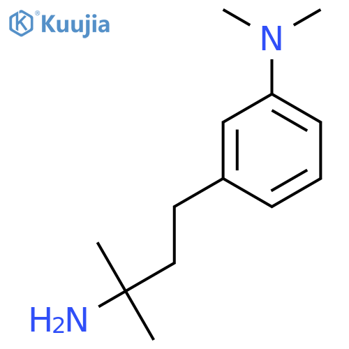 3-(3-amino-3-methylbutyl)-N,N-dimethylaniline structure