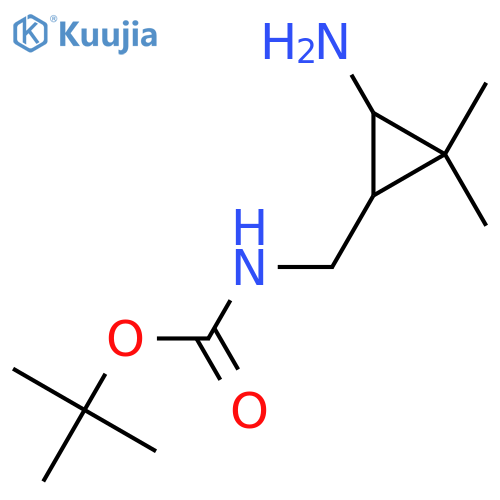 tert-butyl N-(3-amino-2,2-dimethylcyclopropyl)methylcarbamate structure