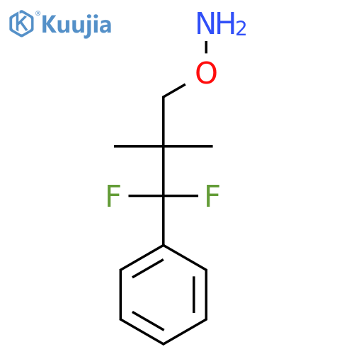 O-(3,3-difluoro-2,2-dimethyl-3-phenylpropyl)hydroxylamine structure