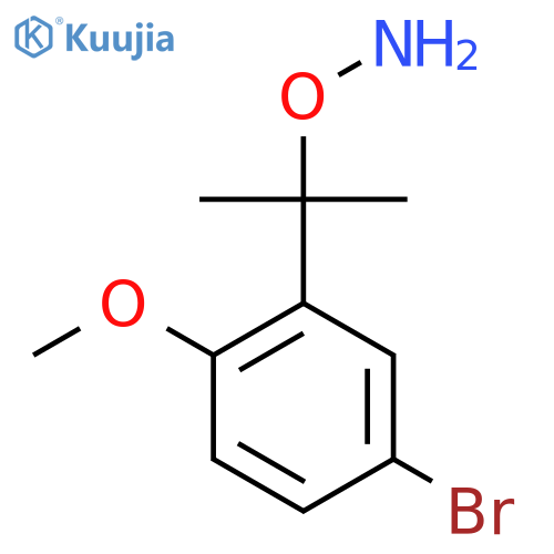 O-2-(5-bromo-2-methoxyphenyl)propan-2-ylhydroxylamine structure