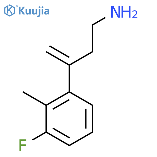 3-(3-fluoro-2-methylphenyl)but-3-en-1-amine structure