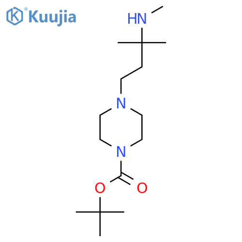 tert-butyl 4-3-methyl-3-(methylamino)butylpiperazine-1-carboxylate structure