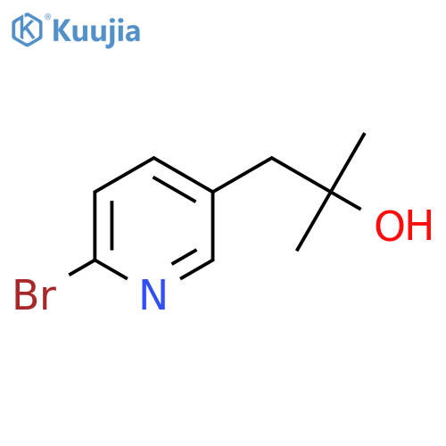 1-(6-Bromopyridin-3-yl)-2-methylpropan-2-ol structure