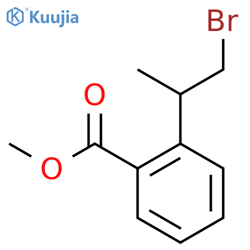 methyl 2-(1-bromopropan-2-yl)benzoate structure