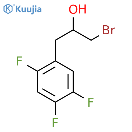 1-bromo-3-(2,4,5-trifluorophenyl)propan-2-ol structure