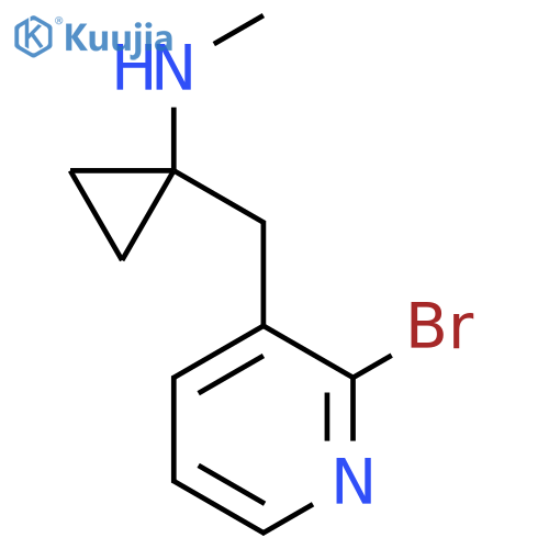1-(2-bromopyridin-3-yl)methyl-N-methylcyclopropan-1-amine structure