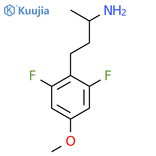 4-(2,6-difluoro-4-methoxyphenyl)butan-2-amine structure