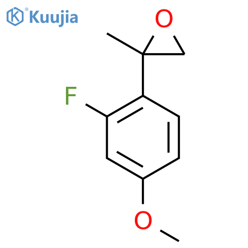 2-(2-fluoro-4-methoxyphenyl)-2-methyloxirane structure