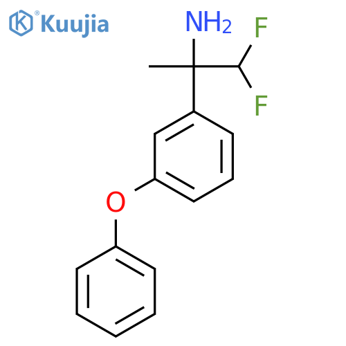 1,1-difluoro-2-(3-phenoxyphenyl)propan-2-amine structure