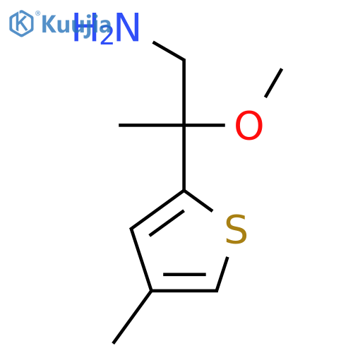 2-methoxy-2-(4-methylthiophen-2-yl)propan-1-amine structure
