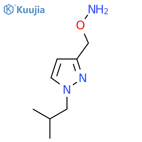 O-{1-(2-methylpropyl)-1H-pyrazol-3-ylmethyl}hydroxylamine structure
