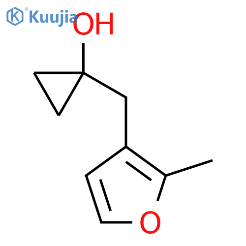 1-(2-methylfuran-3-yl)methylcyclopropan-1-ol structure